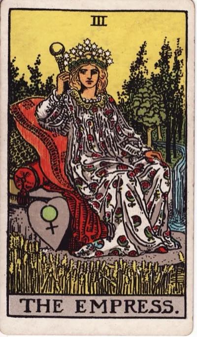 The Empress, from the Rider-Waite tarot deck